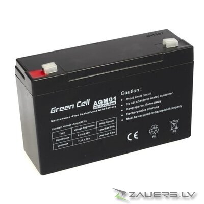 Green Cell 6V 12Ah 12000 mAh Sealed Lead Acid (VRLA) Battery