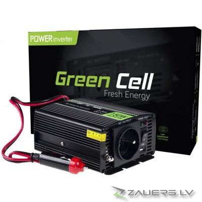Green Cell 12V uz 230V Automašīnas strāvas pārveidotājs 150W / 300W