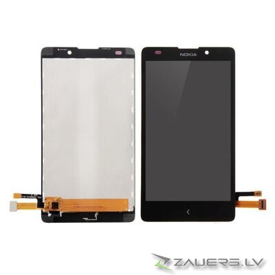 LCD Screen and Digitizer Assembly Black for Nokia XL