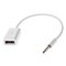 USB to mini Jack Adapter, White