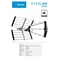 Estar Antenna T-1115 UHF Triplex LTE Black