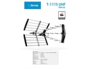 Estar Antenna T-1115 UHF Triplex LTE Black