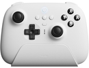 8bitdo Ultimate Wireless Bluetooth Controller With Charging Dock (White) | Switch, PC